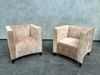 2x witteman - design fauteuil - nieuwe beige stoffering - afbeelding 1 van  12