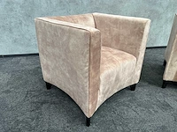 2x witteman - design fauteuil - nieuwe beige stoffering - afbeelding 9 van  12