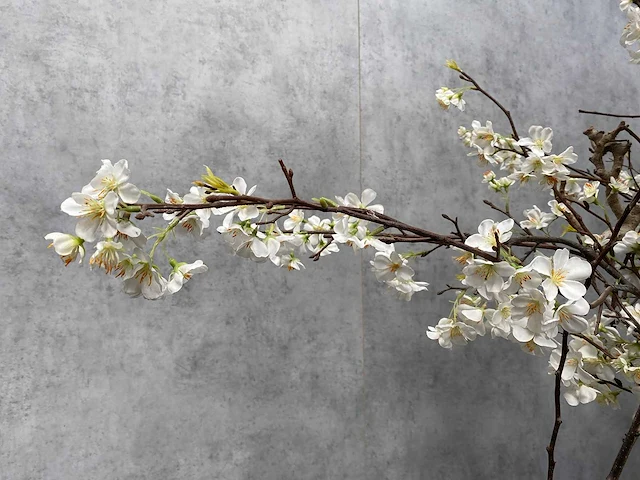 2x xxl kunstbloemen met pot - kersenbloesem - afbeelding 3 van  18