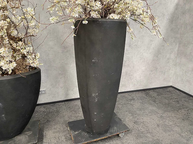 2x xxl kunstbloemen met pot - kersenbloesem - afbeelding 4 van  18