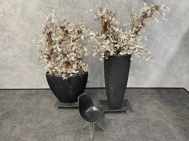 2x xxl kunstbloemen met pot - kersenbloesem - afbeelding 12 van  18