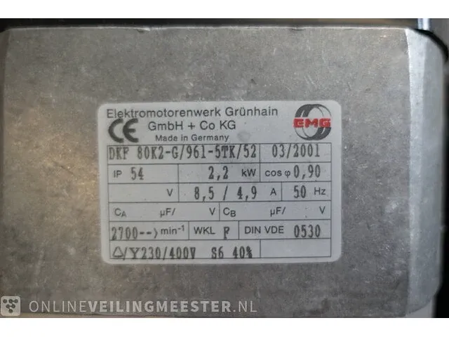 2x zaagmotor met rem - afbeelding 4 van  4