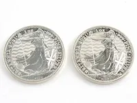 2x zilveren 2 pounds engeland (62,2 gram) 2021 - afbeelding 4 van  6