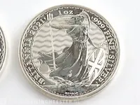 2x zilveren 2 pounds engeland (62,2 gram) 2021 - afbeelding 6 van  6
