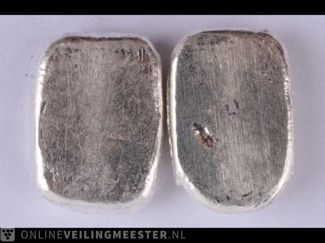 2x zilveren baren - afbeelding 2 van  2