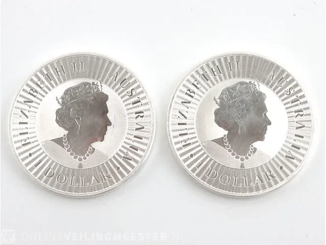 2x zilveren dollar australie 2019 (62,2 gram) - afbeelding 1 van  6