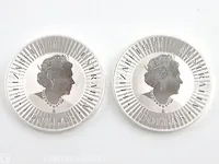 2x zilveren dollar australie 2019 (62,2 gram) - afbeelding 1 van  6