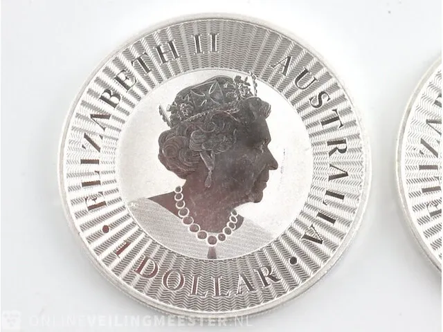 2x zilveren dollar australie 2019 (62,2 gram) - afbeelding 2 van  6