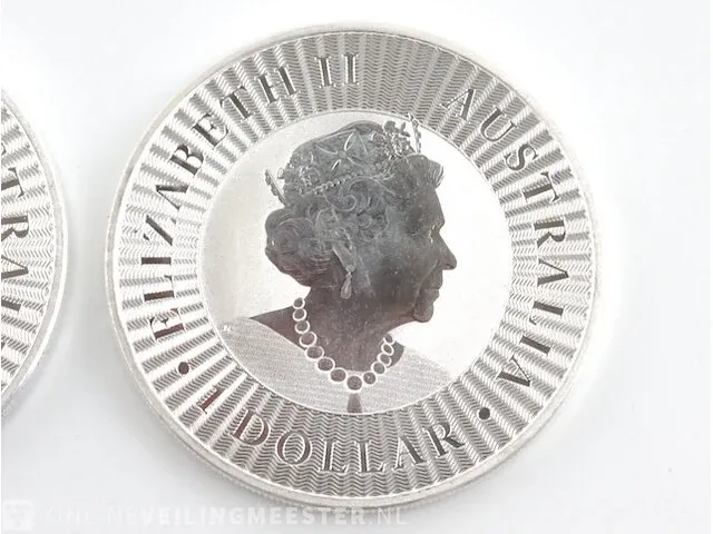 2x zilveren dollar australie 2019 (62,2 gram) - afbeelding 3 van  6