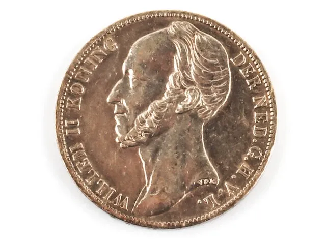 2x zilveren guldens koning willem 1847, 1848 - afbeelding 3 van  5