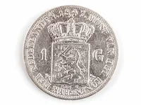 2x zilveren guldens koning willem 1847, 1848 - afbeelding 5 van  5