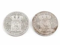 2x zilveren rijksdaalders koning willem 1868, 1869 - afbeelding 4 van  6