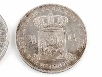 2x zilveren rijksdaalders koning willem 1868, 1869 - afbeelding 6 van  6