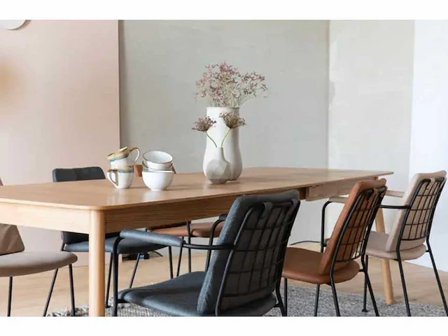 2x zuiver - table glimps 180/240x90 natural - eetkamertafel - afbeelding 3 van  18
