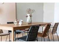 2x zuiver - table glimps 180/240x90 natural - eetkamertafel - afbeelding 3 van  18