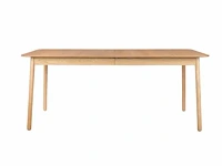2x zuiver - table glimps 180/240x90 natural - eetkamertafel - afbeelding 4 van  18