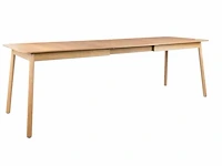 2x zuiver - table glimps 180/240x90 natural - eetkamertafel - afbeelding 1 van  18
