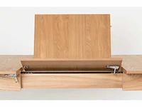 2x zuiver - table glimps 180/240x90 natural - eetkamertafel - afbeelding 15 van  18