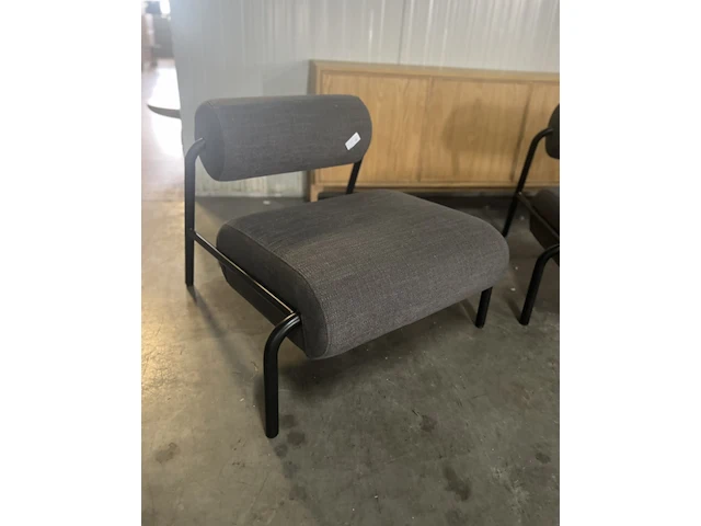 2x zuiver lekima fauteuil grijs , zuiver, grijs / chroom - afbeelding 2 van  8
