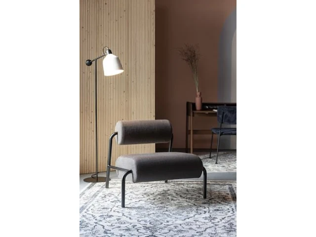2x zuiver lekima fauteuil grijs , zuiver, grijs / chroom - afbeelding 5 van  8