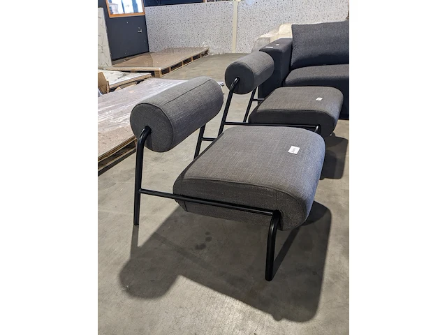 2x zuiver lekima fauteuil grijs , zuiver, grijs / chroom - afbeelding 8 van  8