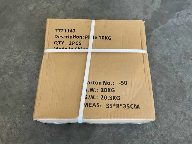 2x10kg - set halterschijven - afbeelding 2 van  2