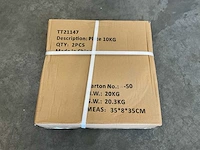 2x10kg - set halterschijven - afbeelding 2 van  2