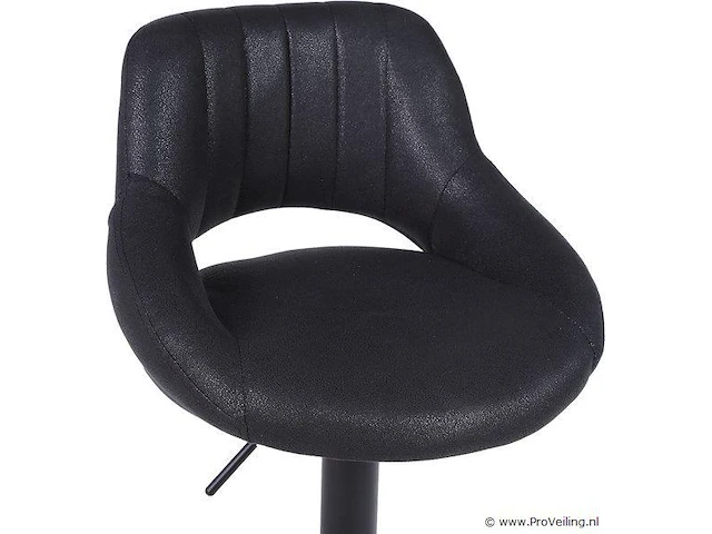 2xbar stoelen verstelbare hoogte zwart - afbeelding 2 van  5