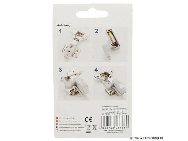 2xkast scharnier verlichting led - afbeelding 3 van  5