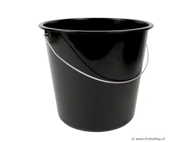 2xpoetsemmer 10liter zwart - afbeelding 1 van  1
