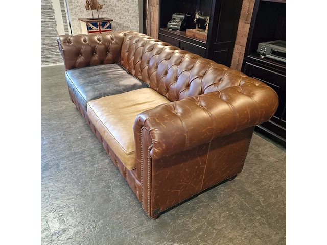 3- zits bank chesterfield, brighton, meerkleurig - afbeelding 2 van  5