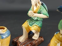 3 aardewerk chinese figuren - afbeelding 3 van  5