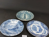 3 antieke (1900 en 1938)porseleinen borden - afbeelding 1 van  5
