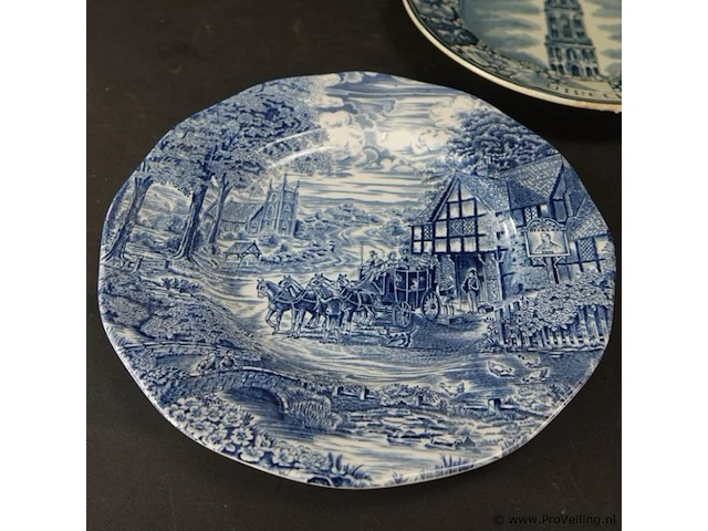 3 antieke (1900 en 1938)porseleinen borden - afbeelding 4 van  5