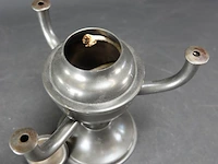 3 armige tinnen olielamp - afbeelding 4 van  5
