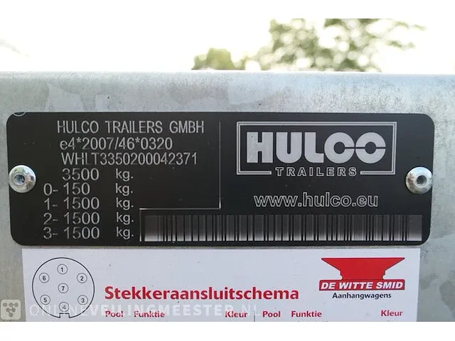3-assige aanhangwagen hulco, hu, bouwjaar 2023 - afbeelding 4 van  21