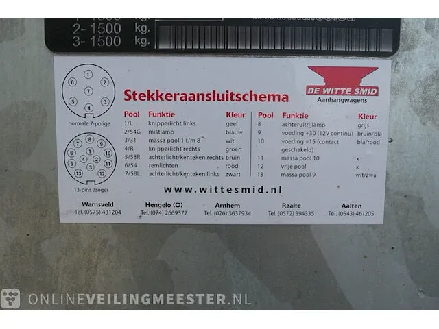 3-assige aanhangwagen hulco, hu, bouwjaar 2023 - afbeelding 6 van  21