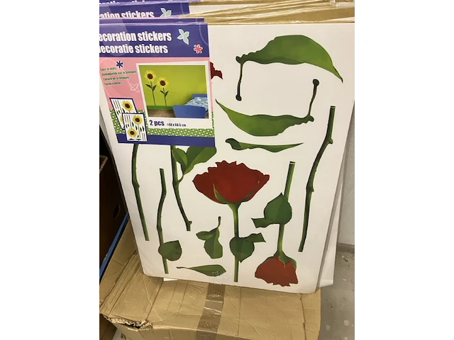 3 decoratiesticker roos - afbeelding 2 van  5