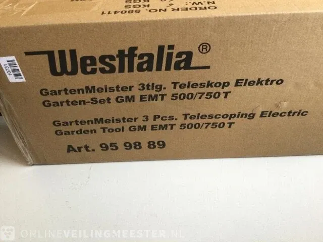 3-delige elektrische telescoop tuinset gartenmeister, gm emt 500/750t, groen - afbeelding 3 van  3