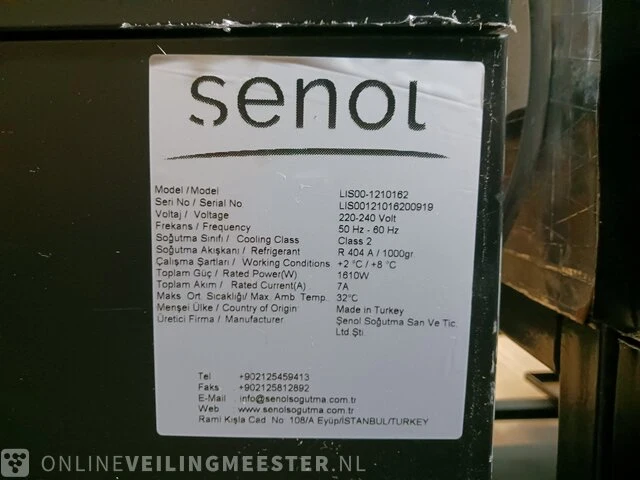 3-delige koelvitrine opstelling senol - afbeelding 17 van  24
