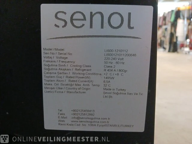 3-delige koelvitrine opstelling senol - afbeelding 23 van  24