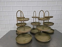 3-delige koperen etagère (5x) - afbeelding 1 van  3