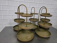 3-delige koperen etagère (5x) - afbeelding 2 van  3