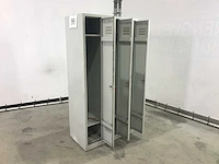 3-delige lockerkast met sleutels (2x) - afbeelding 3 van  7
