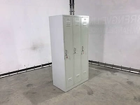 3-delige lockerkast met sleutels (2x) - afbeelding 3 van  8