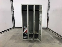 3-delige lockerkast met sleutels (2x) - afbeelding 5 van  8