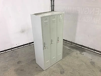 3-delige lockerkast met sleutels (2x) - afbeelding 6 van  8
