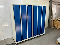 3 deurs lockerkast (2x) - afbeelding 1 van  3