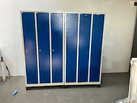 3 deurs lockerkast (2x) - afbeelding 3 van  3