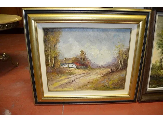 3 diverse schilderijen landschappen - afbeelding 3 van  14